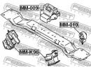 Подушка двигателя задняя MITSUBISHI PAJERO-MONTERO M009