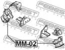 Подушка двигателя передняя MITSUBISHI PAJERO V20-5 MM02