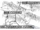 Подушка заднего дифференциала левая MITSUBISHI AIR 5WRL