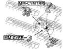 Подушка двигателя задняя mt MITSUBISHI LANCER CY,C MTRR