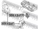 Подушка двигателя задняя mt MITSUBISHI PAJERO-MONT B4RR