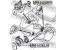 Подушка двигателя левая (гидравлическая) MITSUBISH 38LH