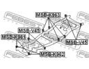 Подушка подрамника MITSUBISHI CHALLENGER K90 1996. K962