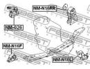 Подушка двигателя правая без кронштейна NISSAN ALM M026