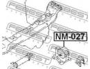 Подушка двигателя левая mt NISSAN ALMERA UK MAKE N M027