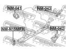 Подушка двигателя правая NISSAN MARCH K11 1992.01- M041