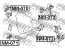 Подушка двигателя задняя (гидравлическая) NISSAN X M073