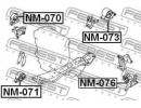 Подушка двигателя левая NISSAN X-TRAIL T30 2004.03 M076