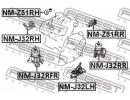 Подушка двигателя левая NISSAN TEANA RUS MAKE J32R 32LH