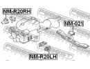 Подушка двигателя правая NISSAN TERRANO2 R20 1993. 20RH