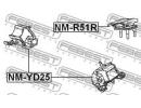 Подушка двигателя задняя NISSAN PATHFINDER R51M 20 R51R