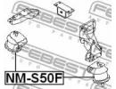 Подушка двигателя передняя (гидравлическая) NISSAN S50F