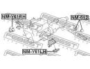 Подушка двигателя левая (гидравлическая) NISSAN PA 61LH