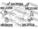 Подушка двигателя передняя (гидравлическая) NISSAN 51FR