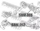 Подушка двигателя задняя at SUBARU IMPREZA G11 200 M005