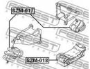 Подушка двигателя задняя SUZUKI GRAND VITARA-ESCUD M018