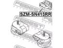 Подушка двигателя задняя SUZUKI JIMNY SN413 1998-2 13RR