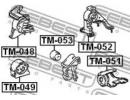 Подушка двигателя передняя mt TOYOTA AVENSIS AT22, M049