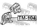 Подушка двигателя передняя TOYOTA COROLLA SED-CP-W M104