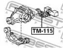 Подушка заднего дифференциала TOYOTA COROLLA AE10, M115