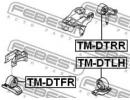 Подушка двигателя левая (гидравлическая) TOYOTA DU DTLH