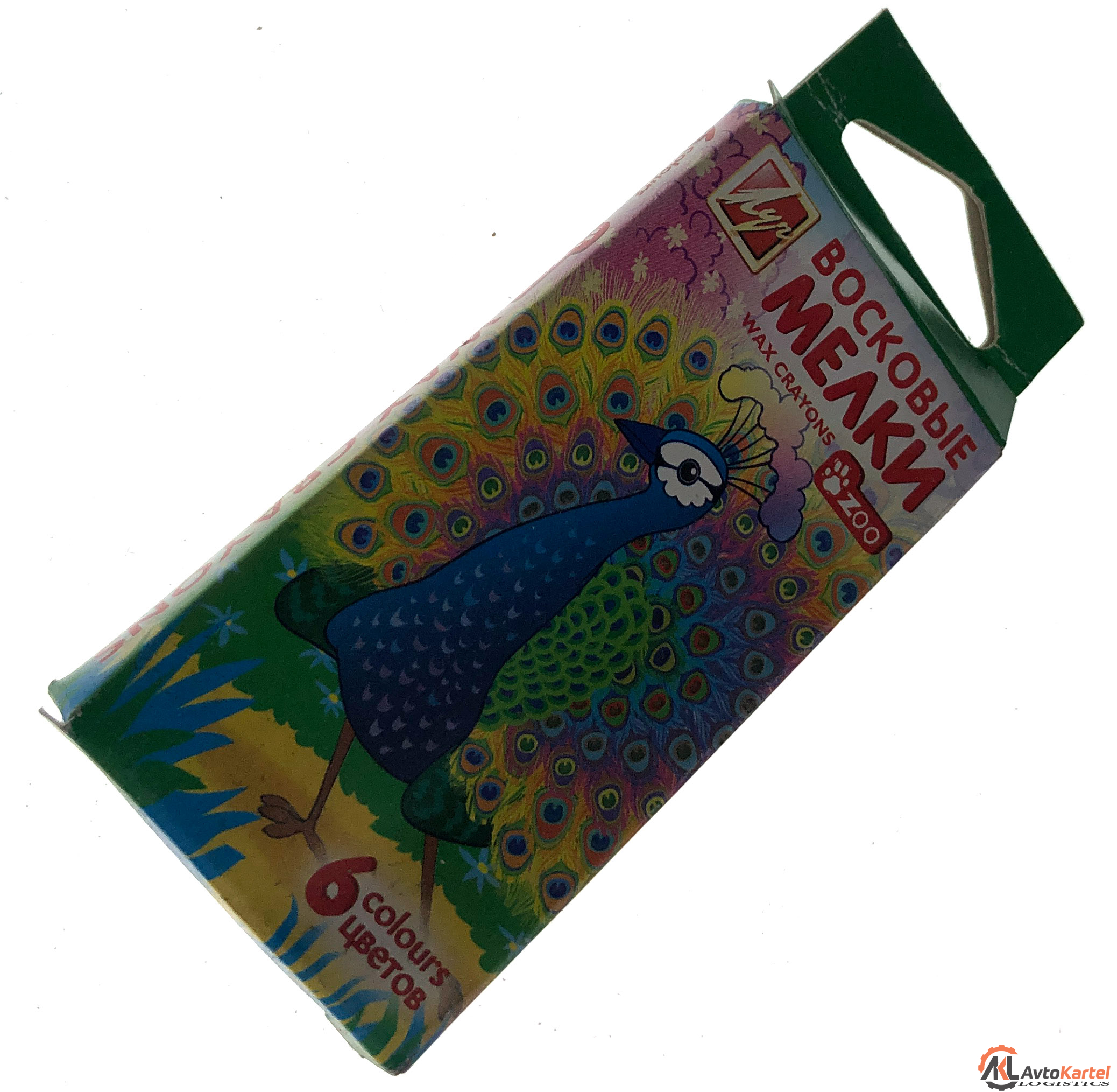 Мелки восковые 6 цв.