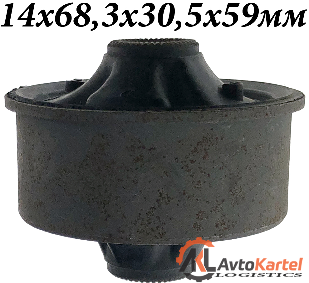 Сайлентблок ЗСПР TOYOTA Corolla Verso, Matrix, PONTIAC Vibe 03-08 14х68,3х30,5х59мм УЦЕНКА