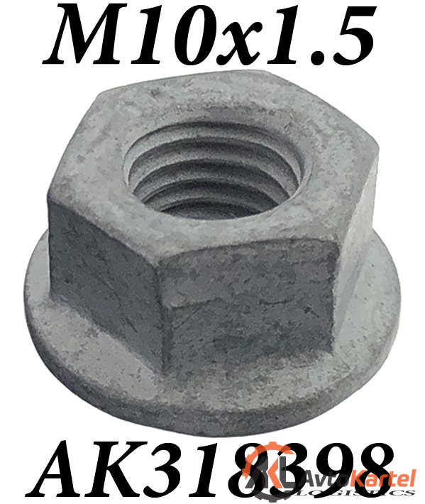 Гайка M10x1.5x11мм прочность 10