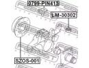 Палец кулака поворотного SUZUKI JIMNY SN413 1998-2 413