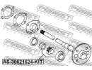 Подшипник задней полуоси комплект 30x62x16x24 TOYO KIT