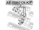 Подшипник шариковый задней полуоси ремкомплект 35x KIT