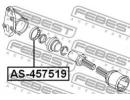 Подшипник приводного вала 45x75x19 FORD FOCUS CB4  519