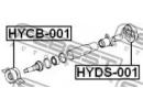 Подшипник подвесной карданного вала HYUNDAI SANTA  001