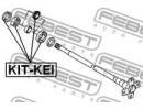 Подшипник шариковый задней полуоси ремкомплект 30x KEI