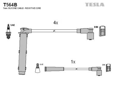 Провода высоковольтные ROVER 200 214 Si/216 Si 95- 64B Провода высоковольтные ROVER 200 214 Si/216 Si 95- 64B