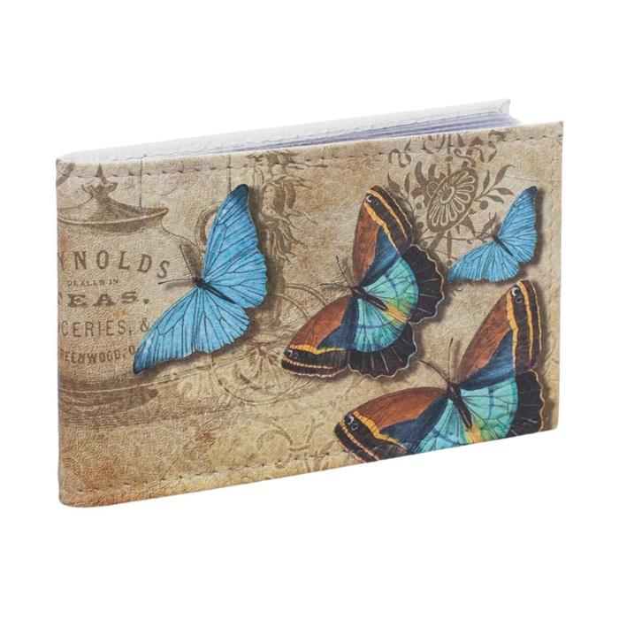 Визитница «Голубые бабочки» 4382580
