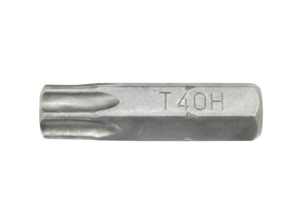 Бита TORX, T40H х 25 мм, 1/4 inch, с отверстием 540
