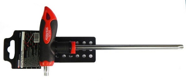 Ключ Т-образный, TORX, T10 х 75 мм, с прорезиненно 10G