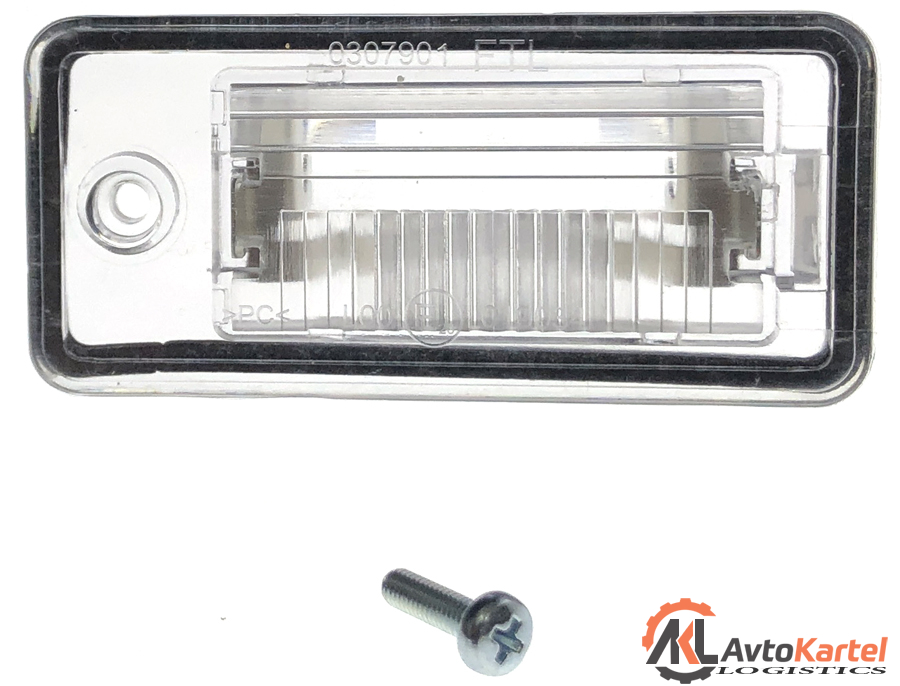 Фонарь подсветки номера левый AUDI A3, A4, A5, A6, A8, Q7