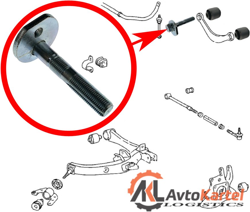 Болт с эксцентриком TOYOTA Avensis T25 2003.07-