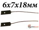 Щетки 6x7x18мм меднографитовые генератора MITSUBISHI