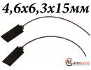 Комплект щеток генератора 4.6x6.35x15.4мм