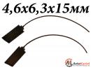 Комплект щеток генератора 4.6x6.35x15.4мм