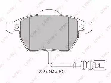 К-т дисков. тормоз. колодок AUDI A3 1.8 T 98> , SE 212