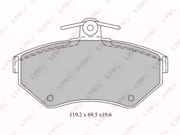 К-т дисков. тормоз. колодок AUDI A4 (B5) 1.6-1.9TD 214