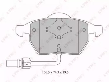 К-т дисков. тормоз. колодок AUDI A4 1.8T-2.8 99-04 216