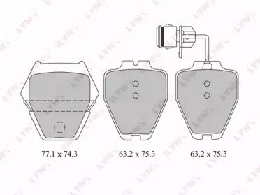 К-т дисков. тормоз. колодок AUDI A6 3.7 99-05, A8  218