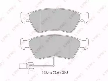 К-т дисков. тормоз. колодок AUDI A6 2.0D-4.2 04-11 222