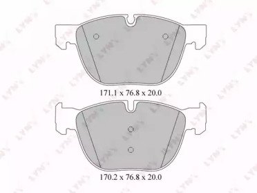 К-т дисков. тормоз. колодок BMW X5(E70, F15) 2.0D- 417