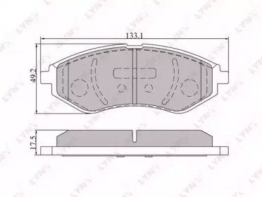 К-т дисков. тормоз. колодок CHEVROLET Aveo 05>, Ka 803